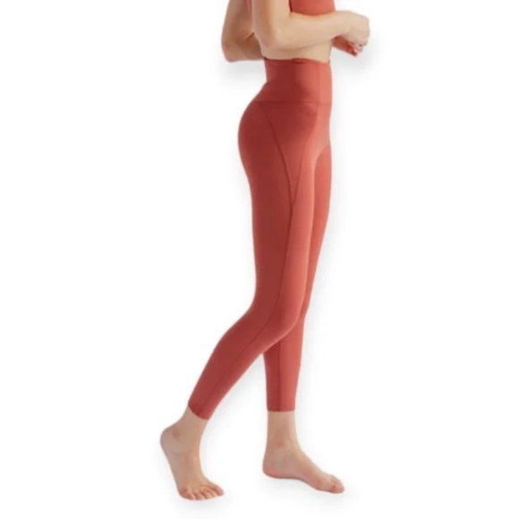 Girlfriend Collective Compressive High-Rise Leggings 28" in Sedona Rust Size M - Picture 2 of 11